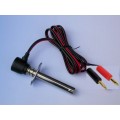  Soquet &agrave; bougie long avec prises bananes 4mm 
