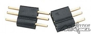 CONNECTEUR DEANS 3 BROCHES (LA PAIRE)