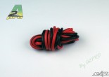 FIL SILICONE 12 AWG / 3.58mm&sup2; ROUGE+NOIR 2X1M