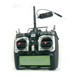 RADIO HITEC AURORA 9 2.4GHZ AFHSS + OPTIMA 9 + ACCU TX 
