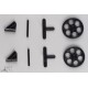 ROUES ET ACCESSOIRES TRAIN POUR SHOCKFLER (LA PAIRE)