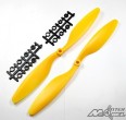 HELICES HORAIRE ET ANTI HORAIRE 10X4.5 JAUNE (LA PAIRE)