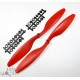 HELICES HORAIRE ET ANTI HORAIRE 10X4.5 ROUGES (LA PAIRE)