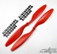 HELICES HORAIRE ET ANTI HORAIRE 12X4.5 ROUGES (LA PAIRE)