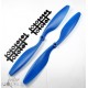 HELICES HORAIRE ET ANTI HORAIRE 12X4.5 BLEUES (LA PAIRE)