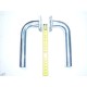 SET DE COUDES DEPORTES POUR BICYLINDRE 100 CC A PLAT
